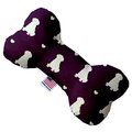 Mirage Pet Products Purple Puppy Love 6 in. Stuffing Free Bone Dog Toy 1192-SFTYBN6